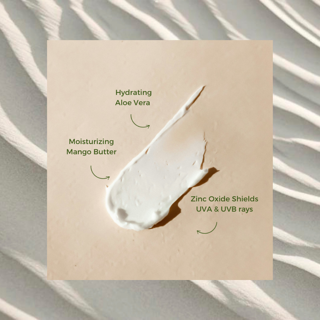 NEW Plant Sunscreen w/Zinc Oxide - Now Silkier, More Hydrating, w/ A Glossy Finish - 50ML